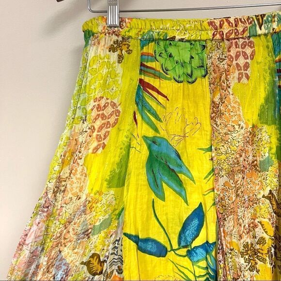 Soft Surroundings maxi yellow bohemian skirt Size XS - Picture 4 of 9